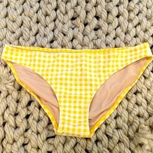 Old Navy yellow gingham bikini bottoms